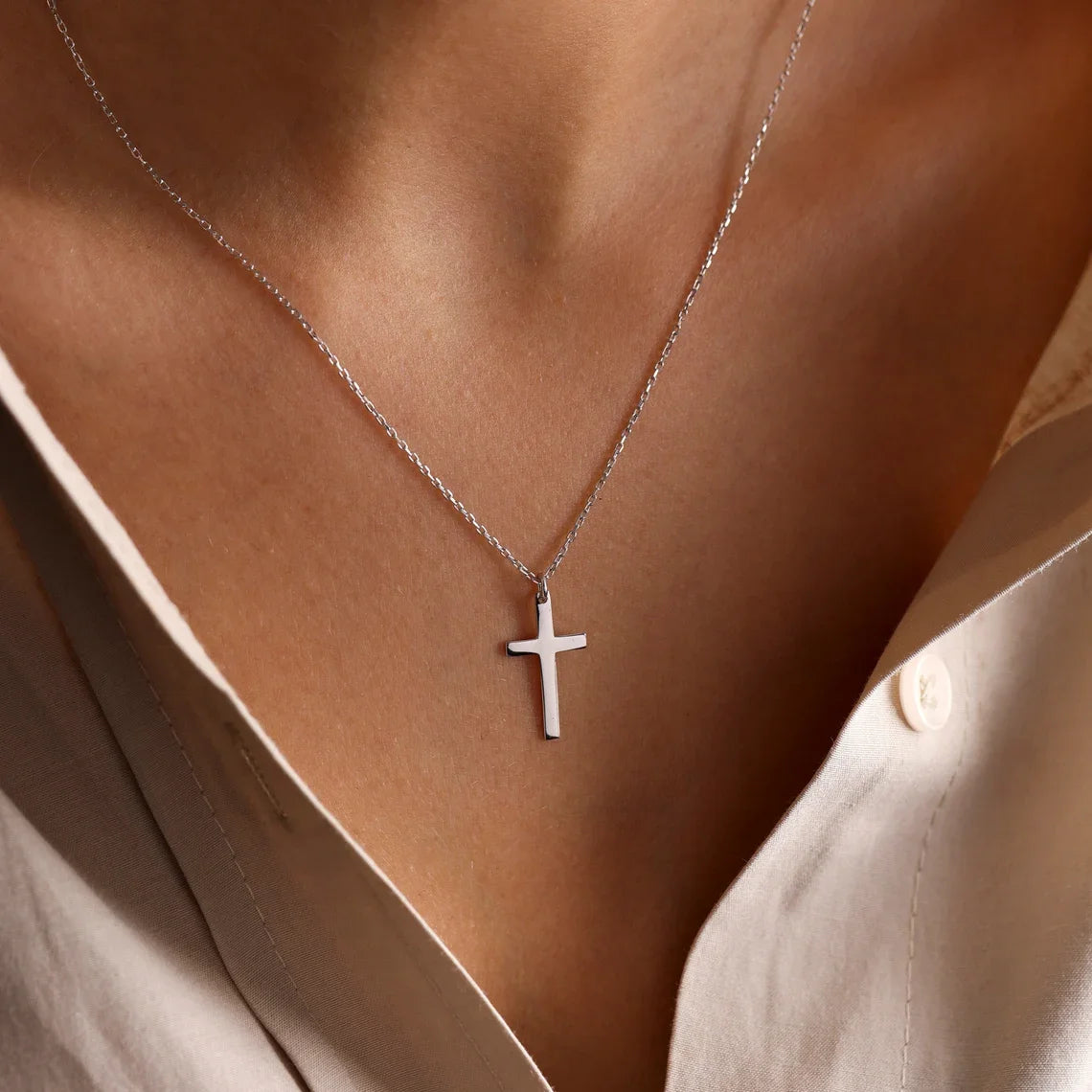Fashion Stainless Steel Cross Necklace
