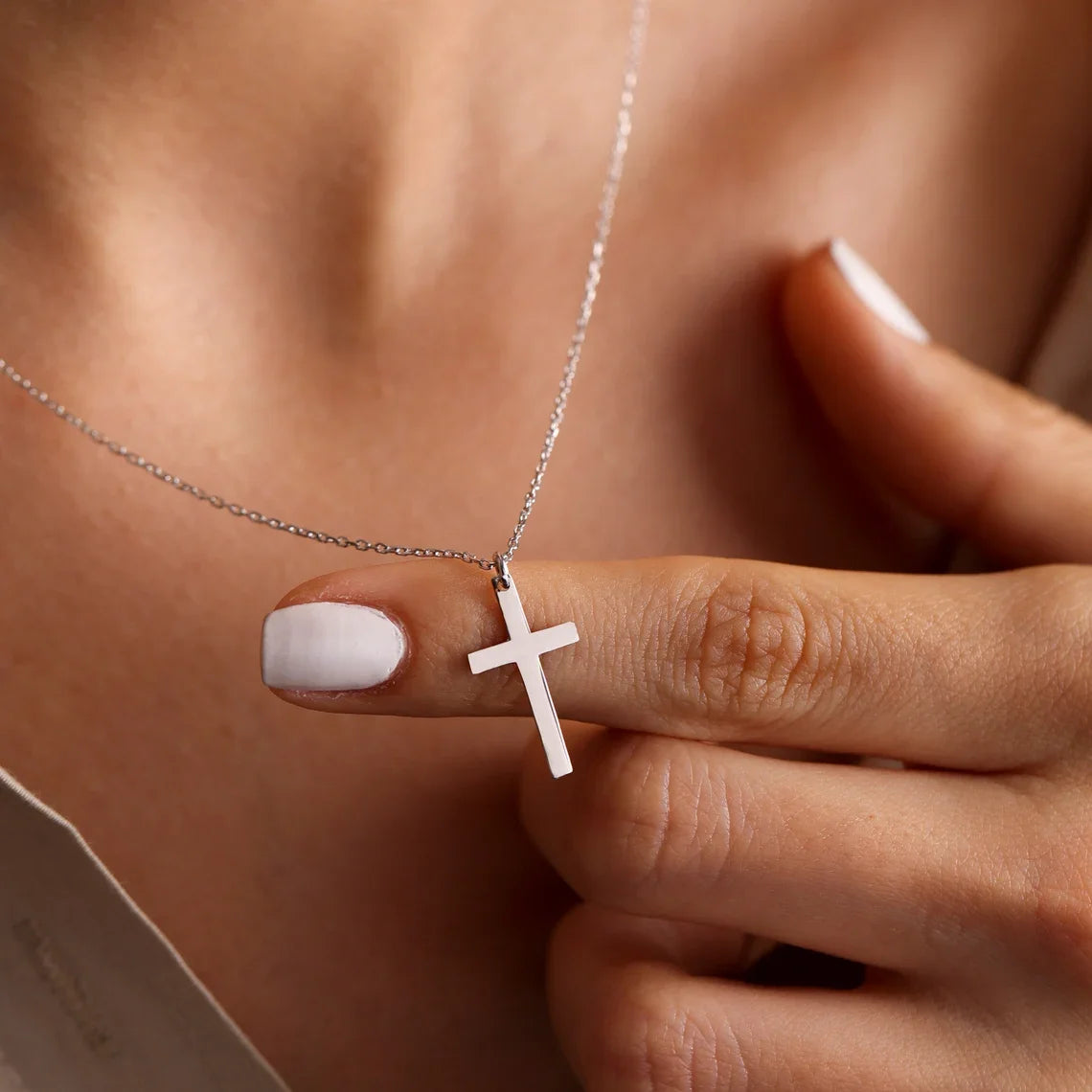 Fashion Stainless Steel Cross Necklace