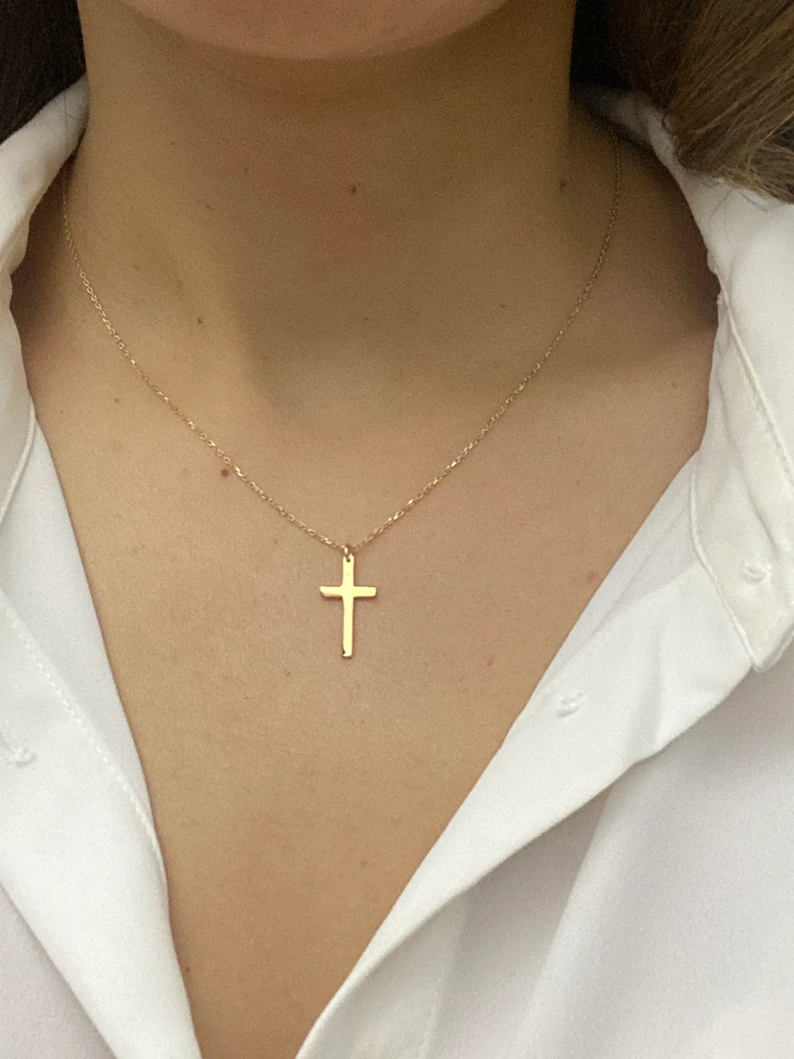 Fashion Stainless Steel Cross   Necklace